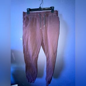Burgundy pant joggers
